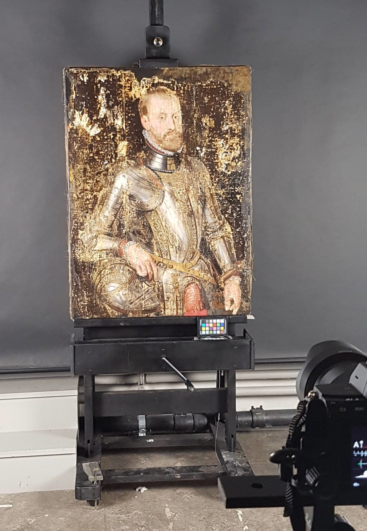 Historische portret van Spaanse koning Filips II